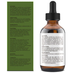GoldWorld huile de ricin noire pure pour cils et sourcils, densité potentielle