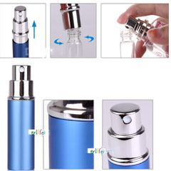 Flacon parfum mini GOLF bleu 6 ml, élégant et compact.