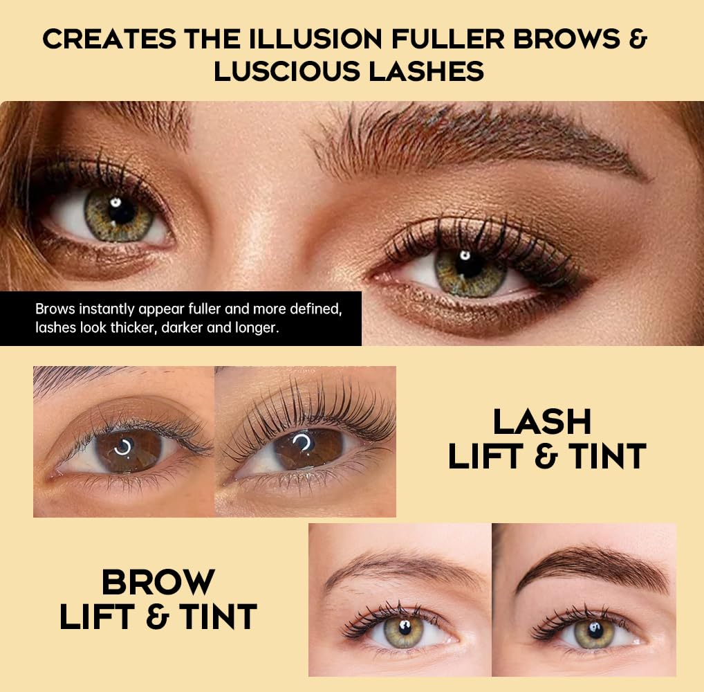 GOLLEE Coloration cils et sourcils – effet noir profond durable