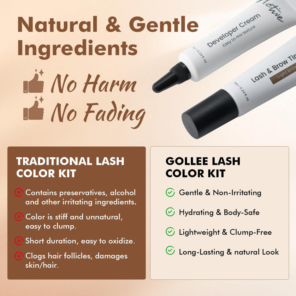 GOLLEE pigment brun clair, couleur durable et vibrante.