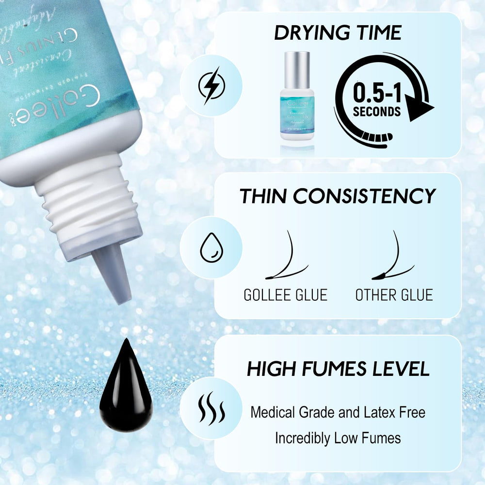 GOLLEEPRO Odeur faible et faible stimulation lors de l’application des cils.