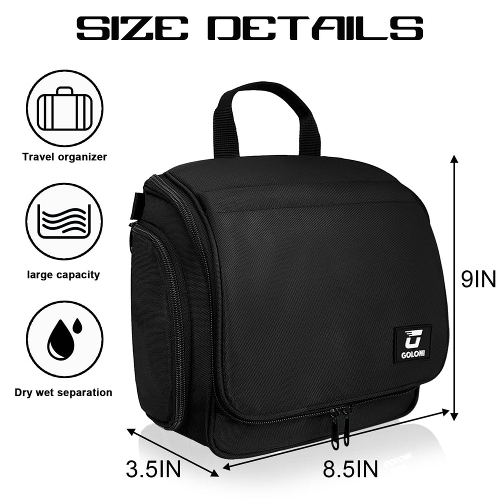 Goloni grand sac maquillage voyage en nylon imperméable