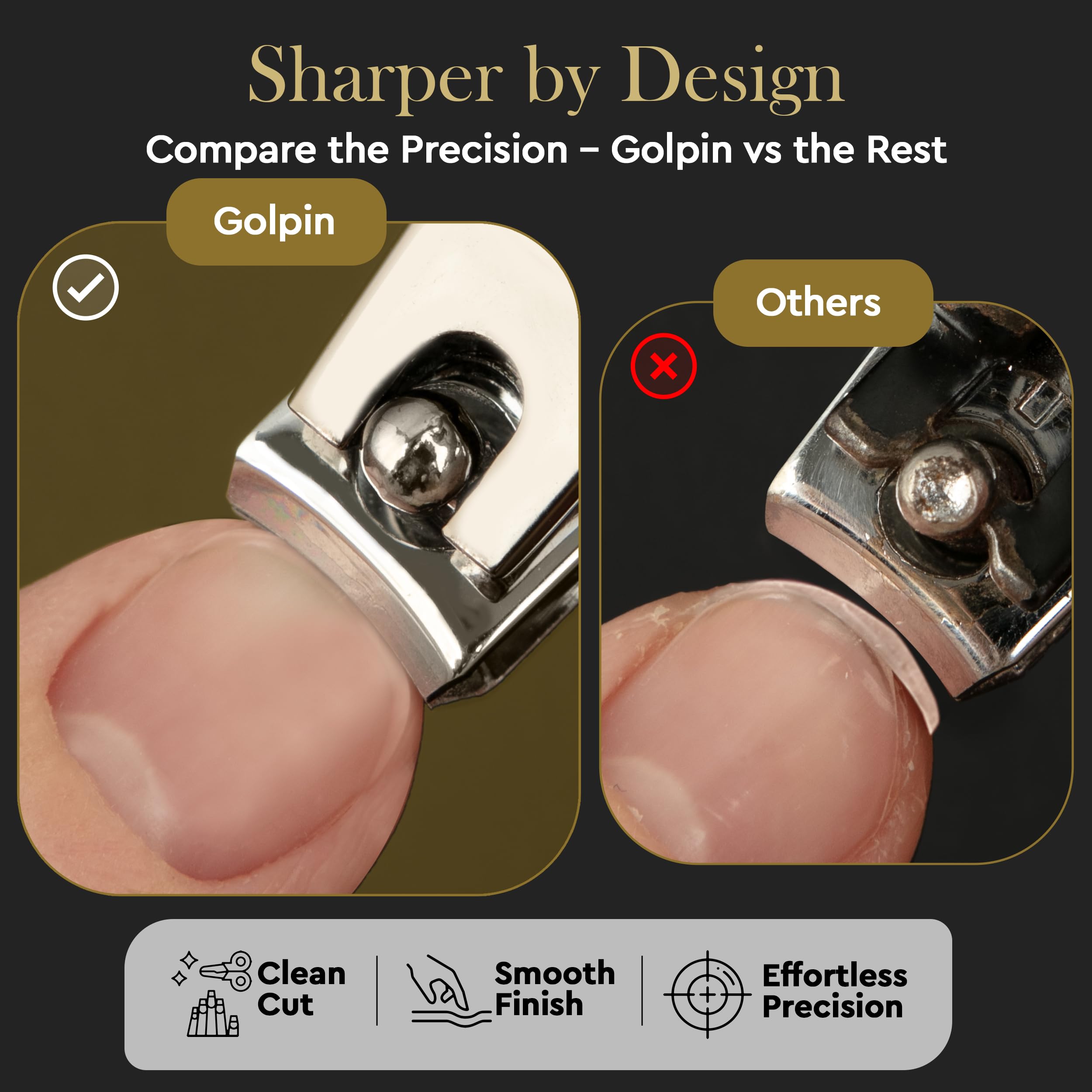 Golpin emballage-etui-noir étui élégant pour ranger les outils et voyager léger.