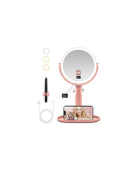 GOMIPURU Miroir maquillage 30x/1x, éclairage intégré pour précision