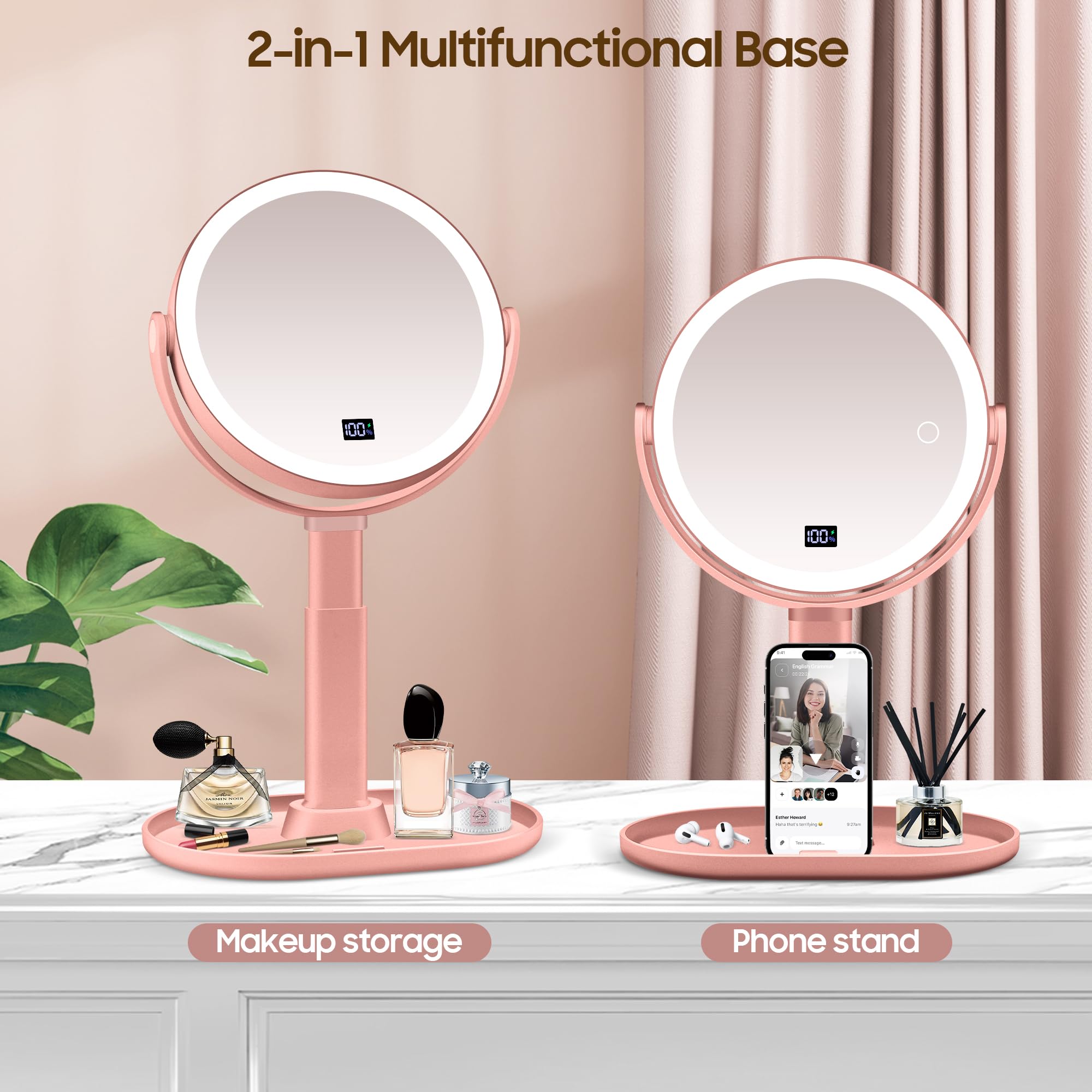 GOMIPURU Miroir portable pour voyage, utilisation nomade