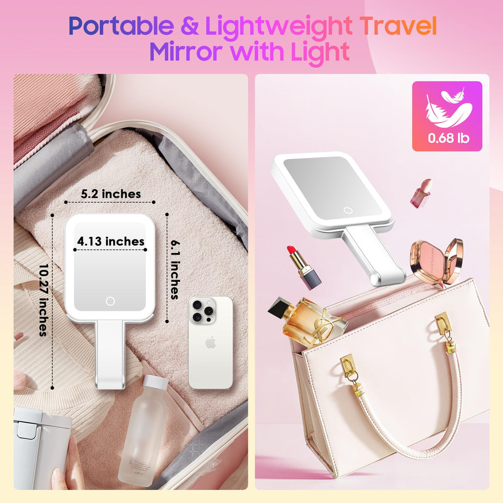 Miroir GOMIPURU voyage ultra-léger et compact, parfait en déplacement.