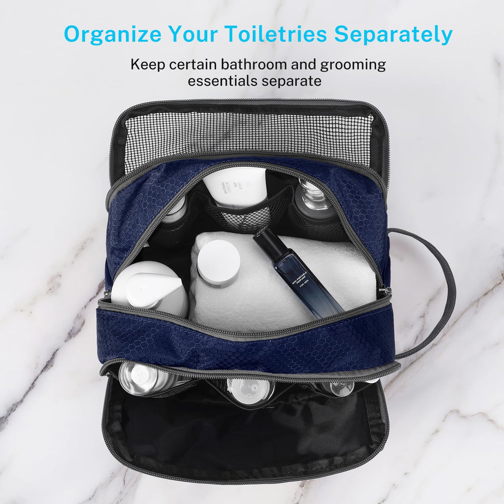 Gonex trousse toilette avec poignee latérale pour transport facile.