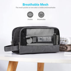 Gonex poche mesh zippée pour petits articles, rangement pratique et visible