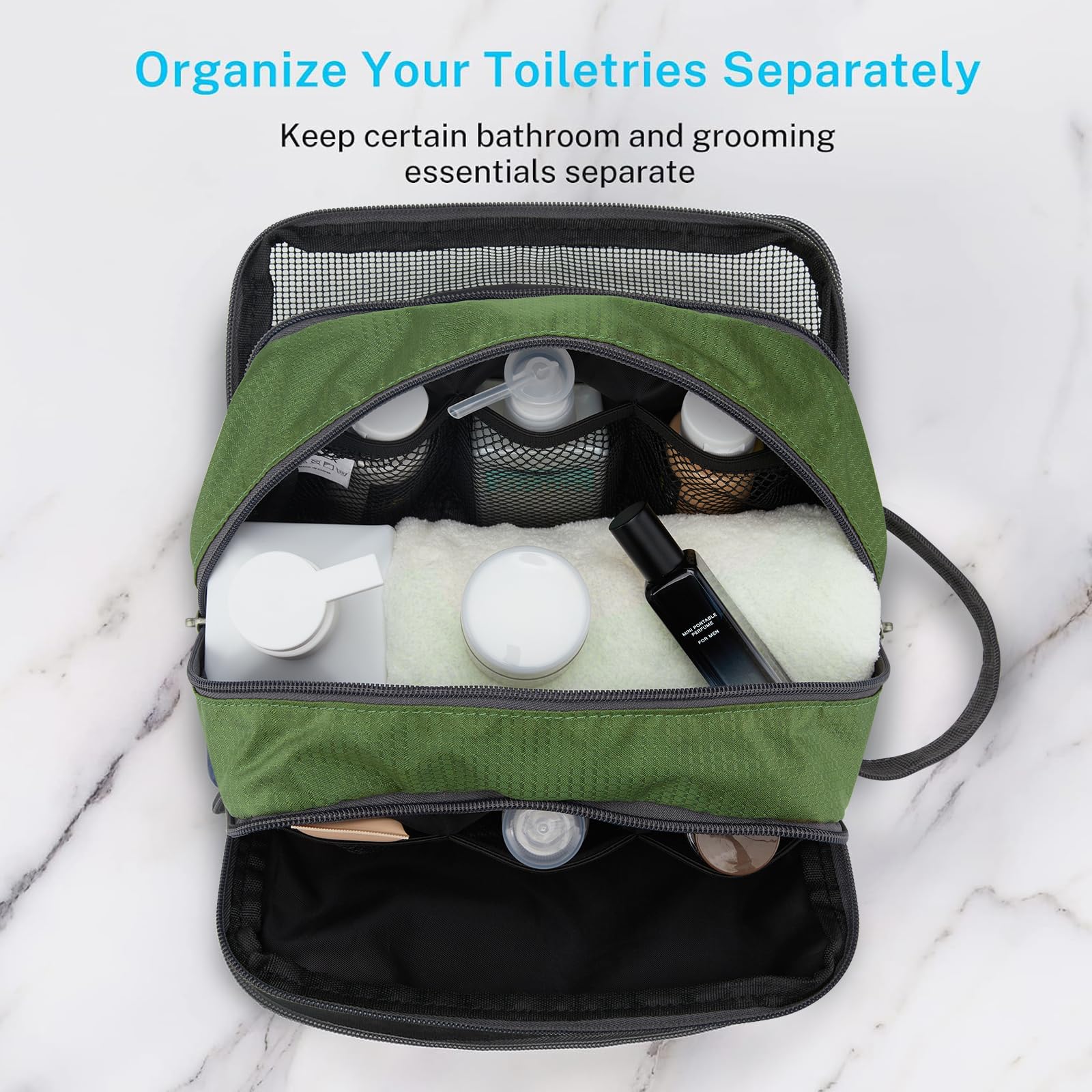 Gonex trousse de toilette légère et compacte idéale pour bagage cabine