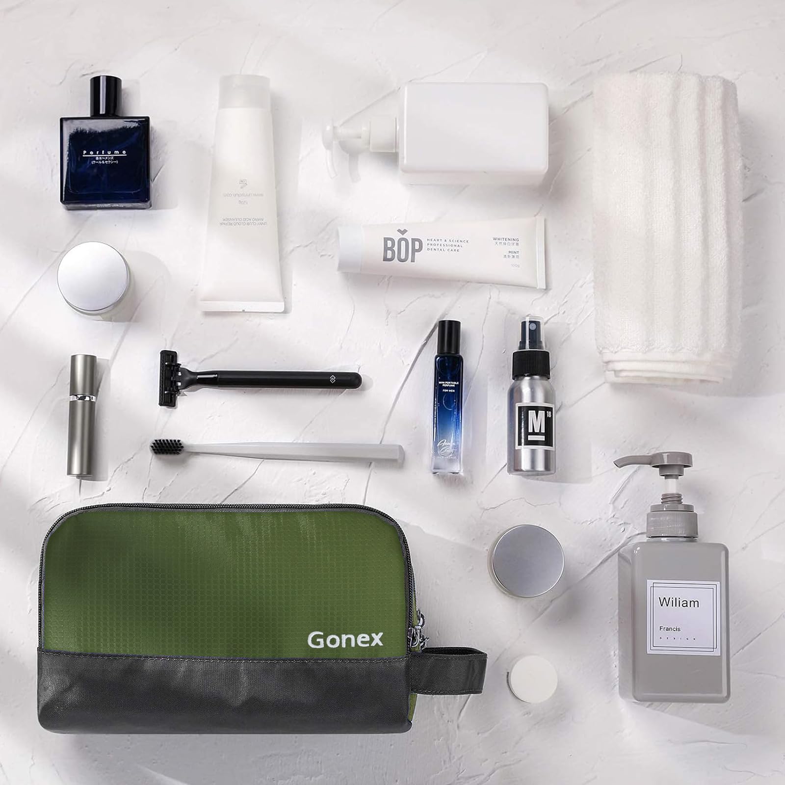 Gonex sac toilette Gonex en voyage, rangement utile dans un bagage cabine