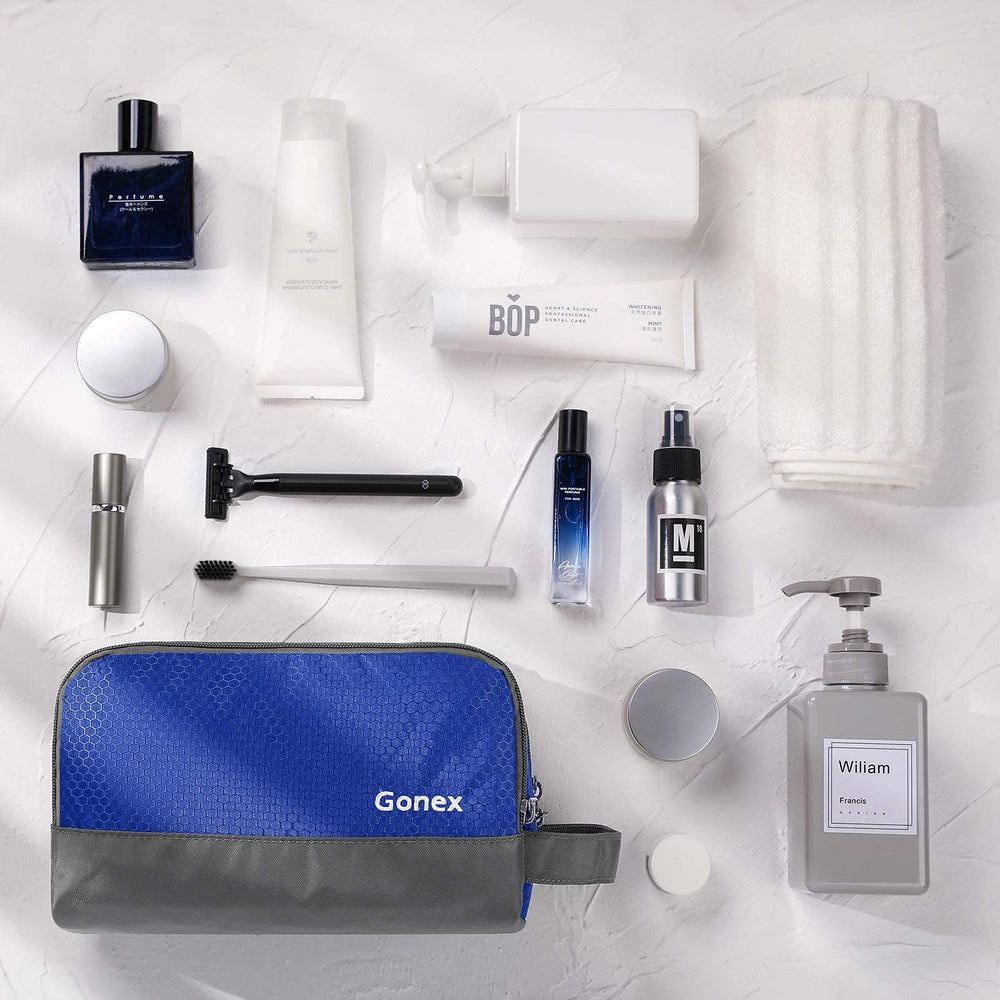 Gonex organisation intérieure: grand compartiment et poche filet visibles.