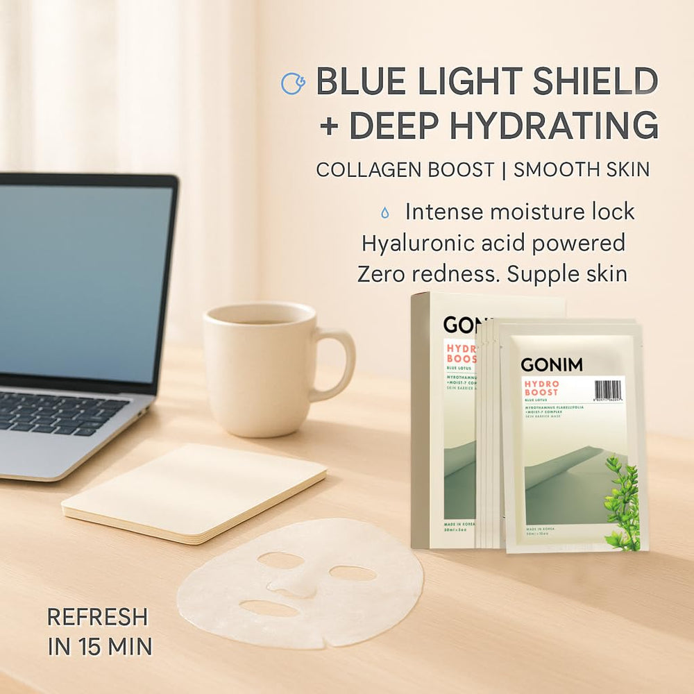 Masque GONIM visage hydratation 72h: hydratation longue durée.