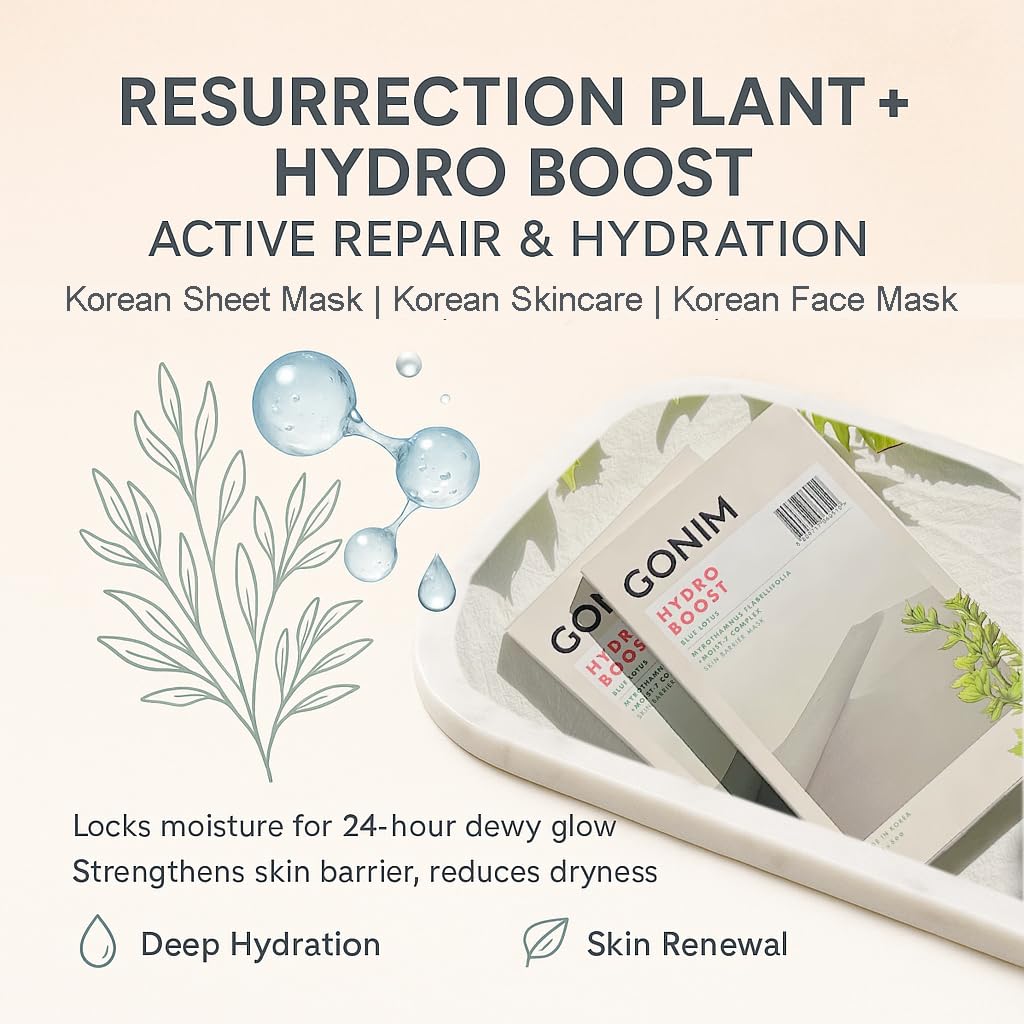 Masque GONIM visage matifiant: pores estompés et fini naturel.