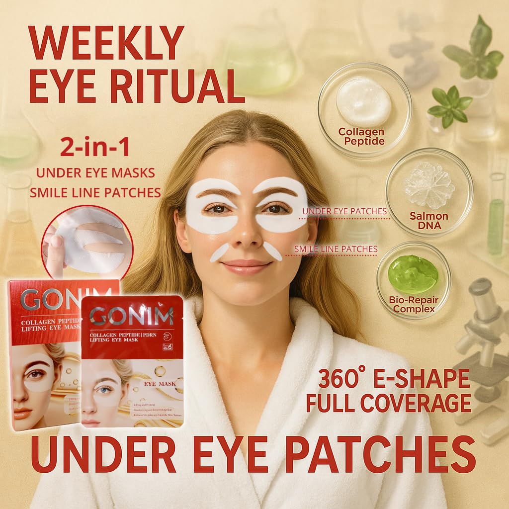Patchs yeux gonim ADN de saumon et collagène pour aider l'élasticité.
