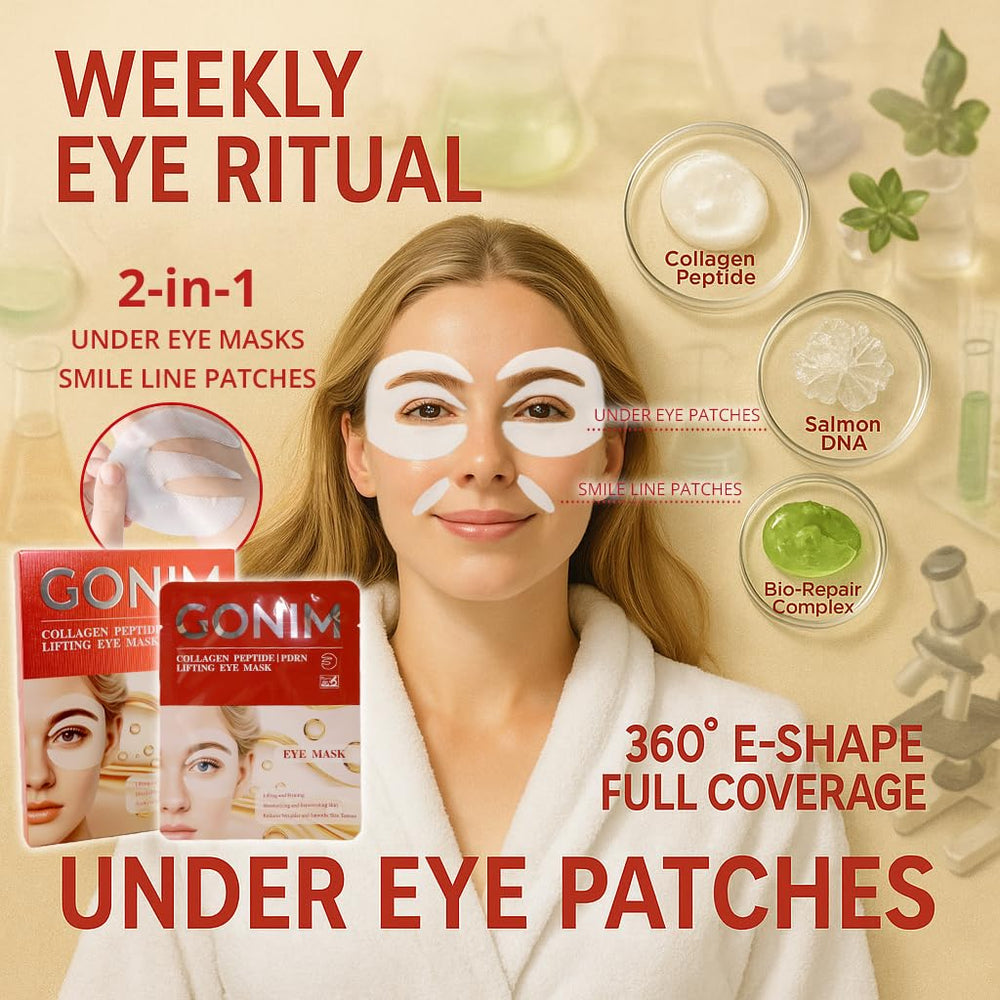 Patchs yeux gonim ADN de saumon et collagène pour aider l'élasticité.