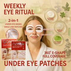 Patchs yeux gonim ADN de saumon et collagène pour aider l'élasticité.