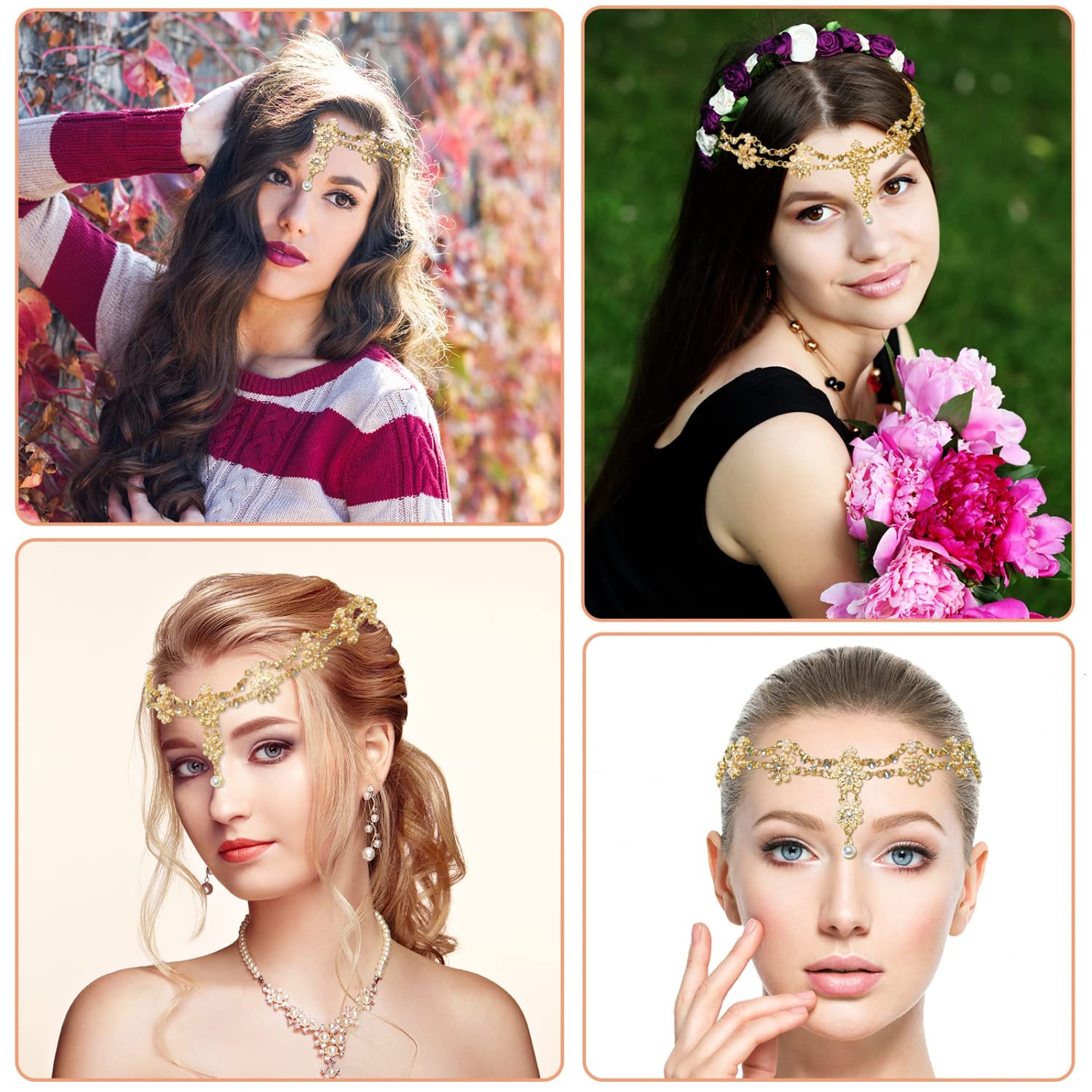 Gonioa accessoire cheveux idéal pour mariage et occasions spéciales.