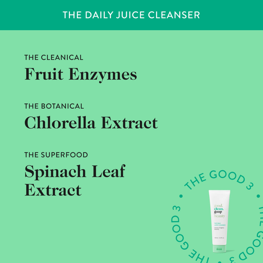 extraits-chlorelle et épinard dans good.clean.goop apportent nutriments et éclat.