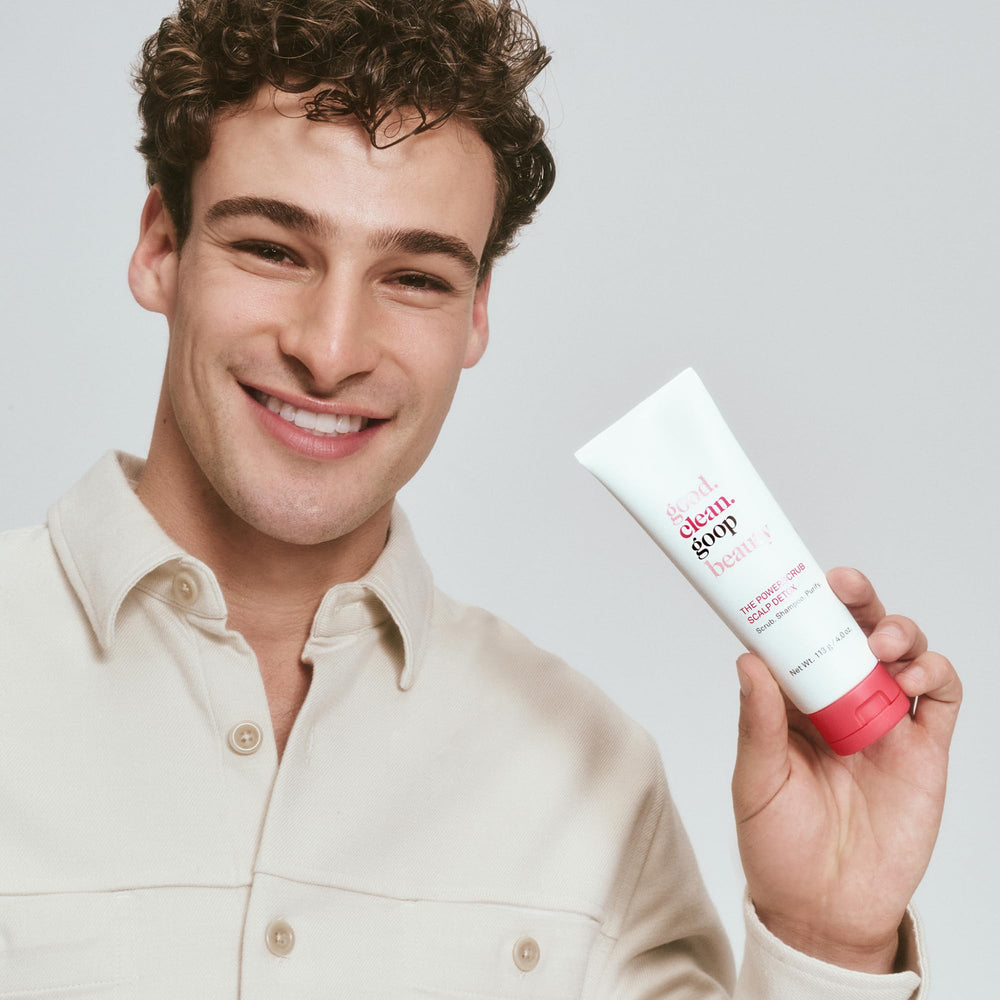 good.clean.goop Powerscrub Scalp Detox – Parfum naturel grâce aux huiles essentielles.