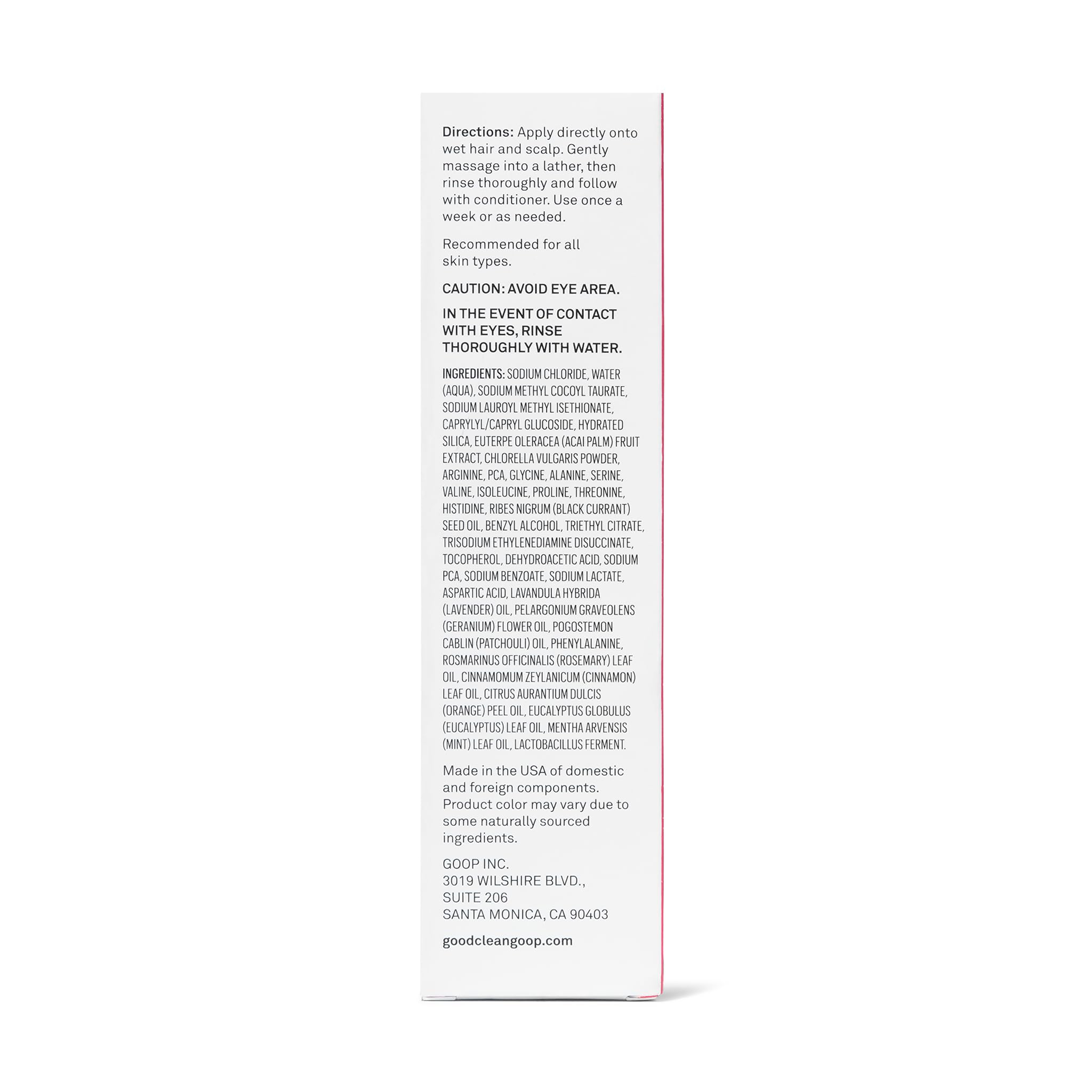 good.clean.goop Powerscrub Scalp Detox – Végan, sans cruauté et testé dermatologiquement.