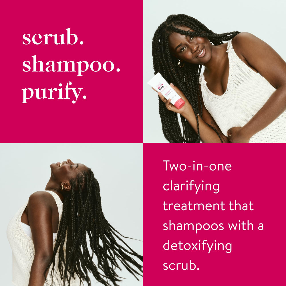 good.clean.goop Powerscrub Scalp Detox – Gommage au sel purifiant sans agresser les cheveux.
