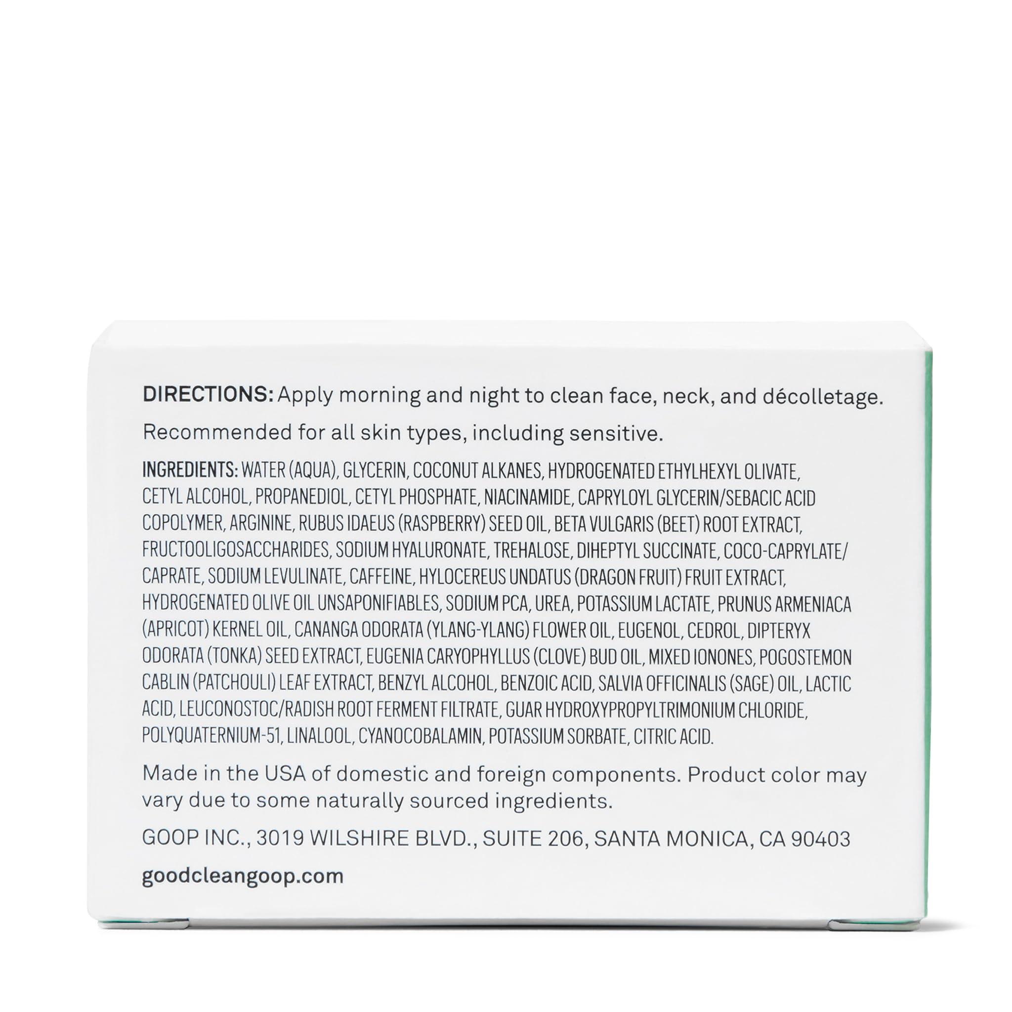 good.clean.goop Rituel quotidien d hydratation pour peau douce et radieuse