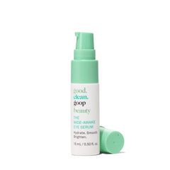 Good Clean Goop sérum yeux en flacon gel prêt à réveiller le regard.