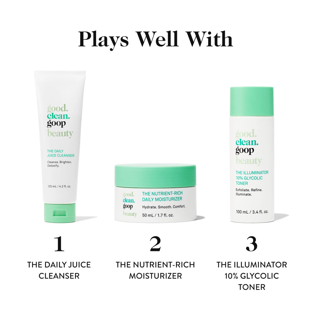 Emballage portable et testé dermatologiquement et ophtalmologiquement.