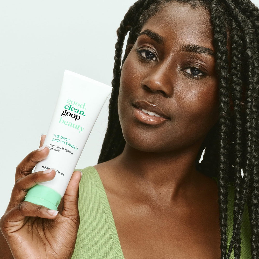 formule-vegan sans fragrance sur l'emballage good.clean.goop.