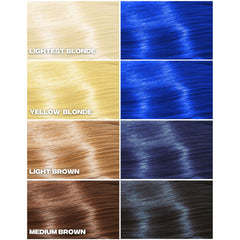 Good Dye Young cheveux blond clair après coloration bleu.