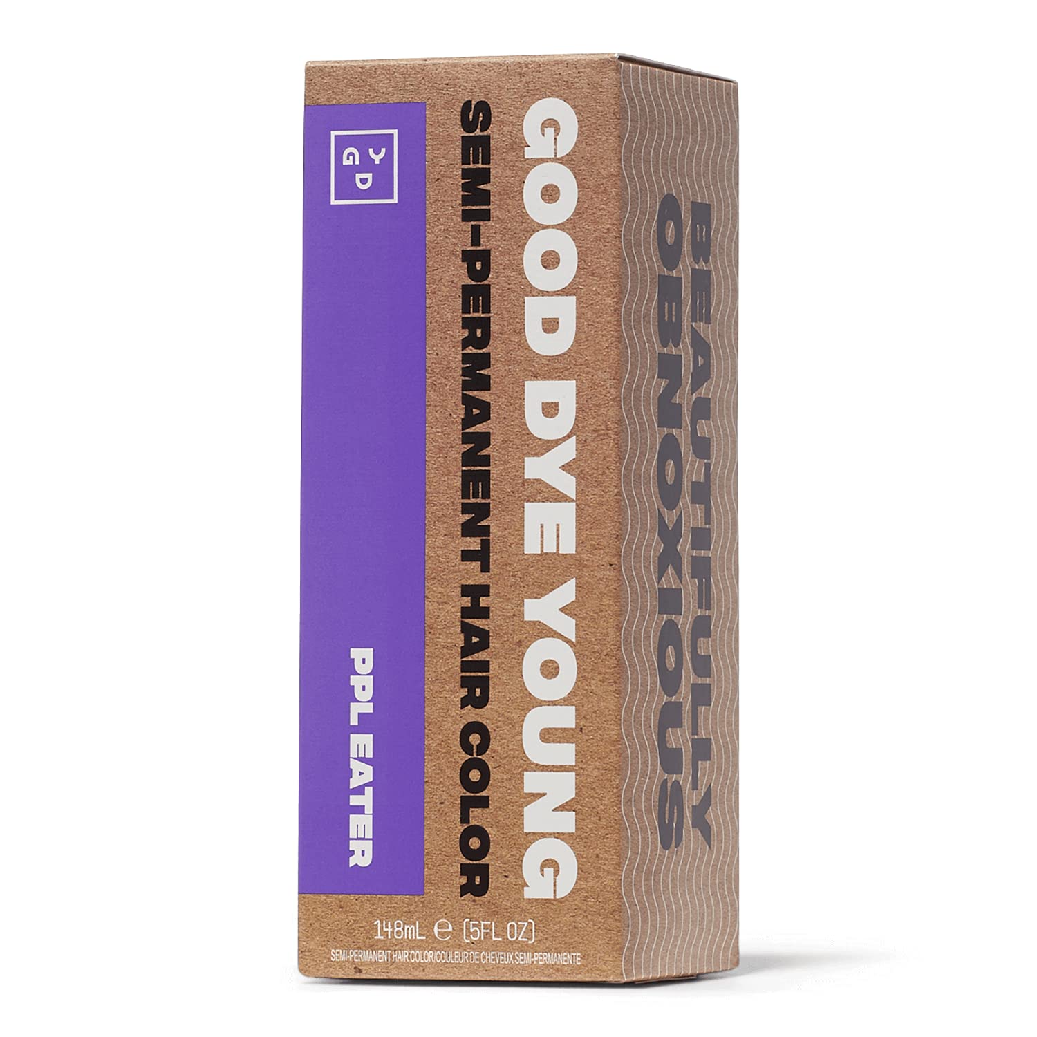 Good Dye Young – bouteille violet, couleur vibrante et durable.