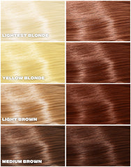 Good Dye Young Earthworm – Avant/après montrant une couverture auburn uniforme.