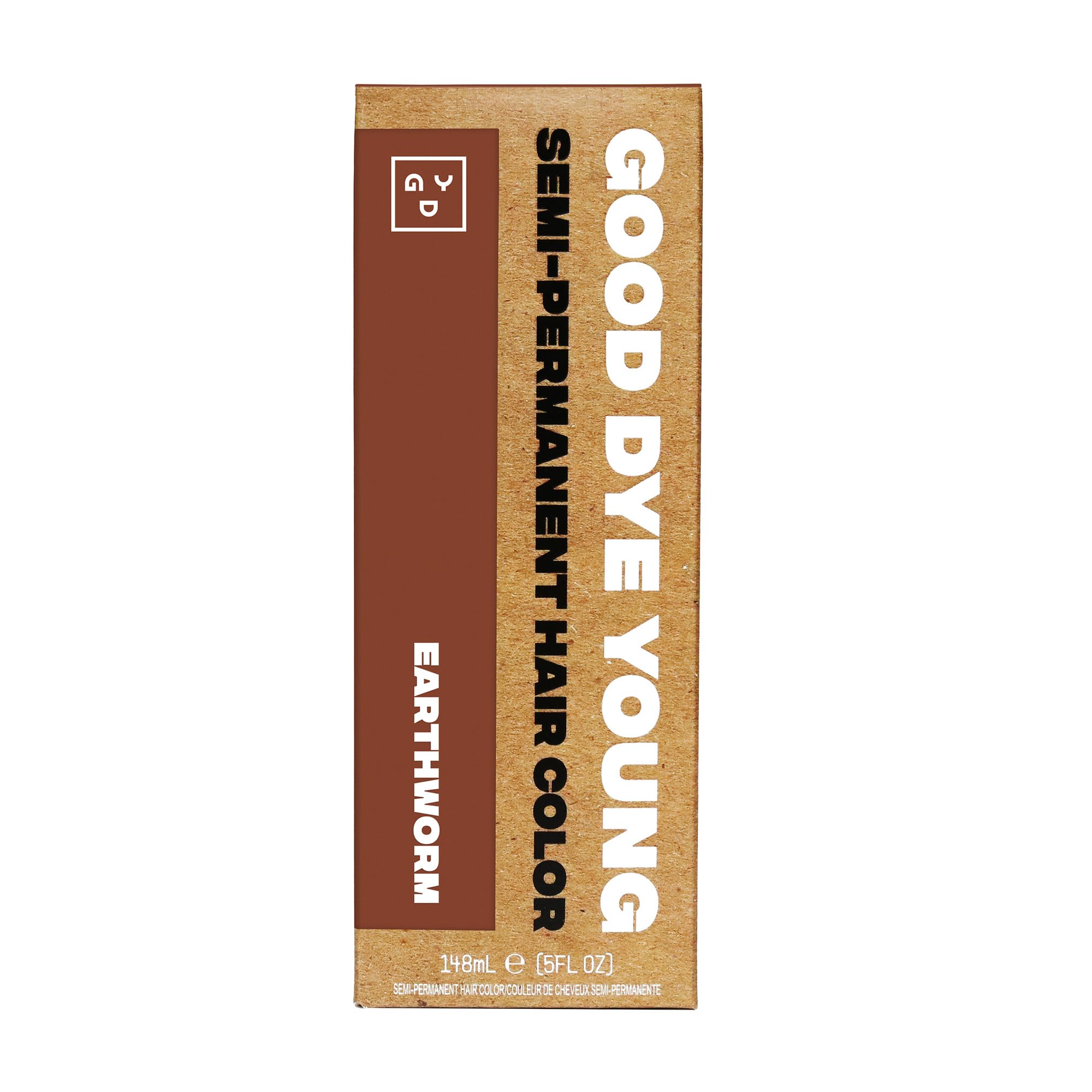 Good Dye Young Earthworm – Bouteille d'application avec texture crème prête à appliquer.