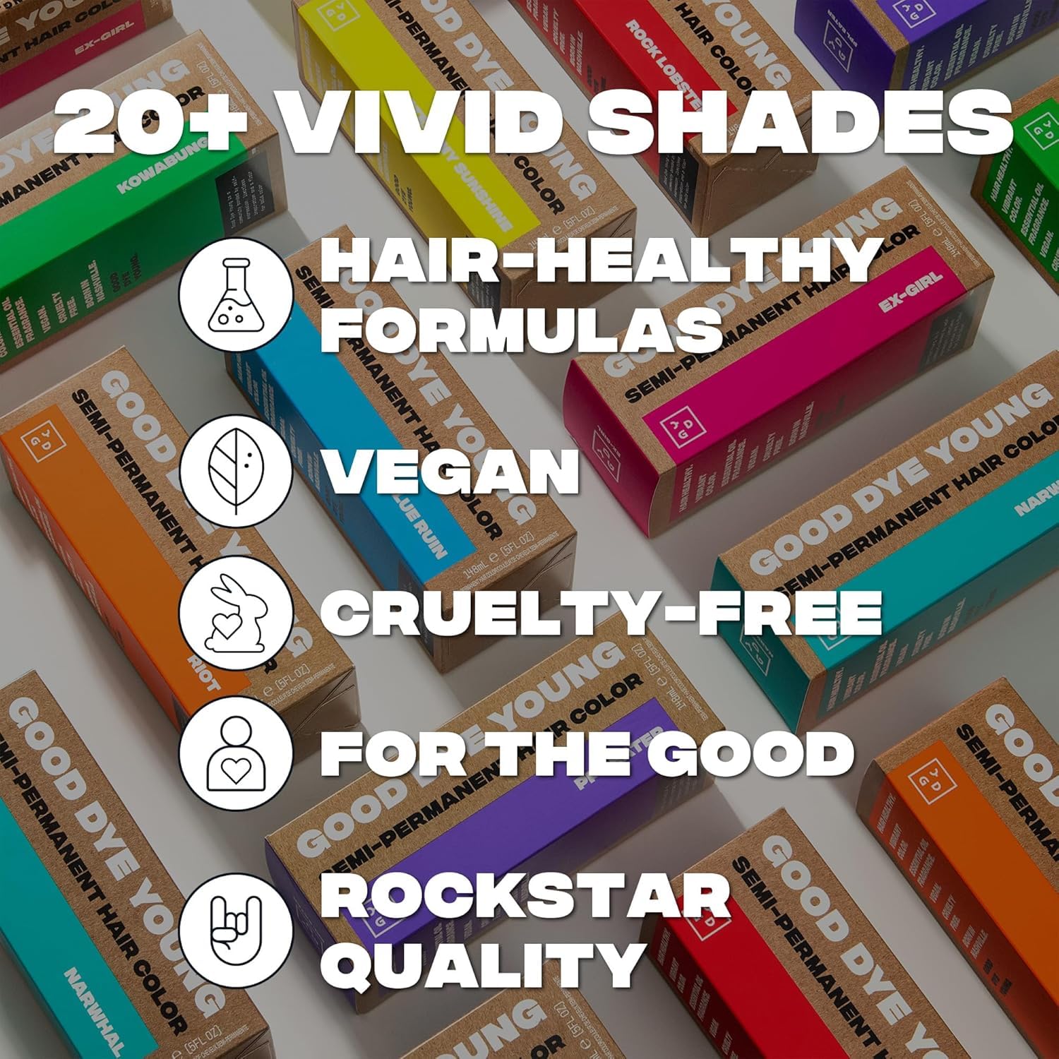 Good Dye Young histoire de marque: expression personnelle et couleur audacieuse
