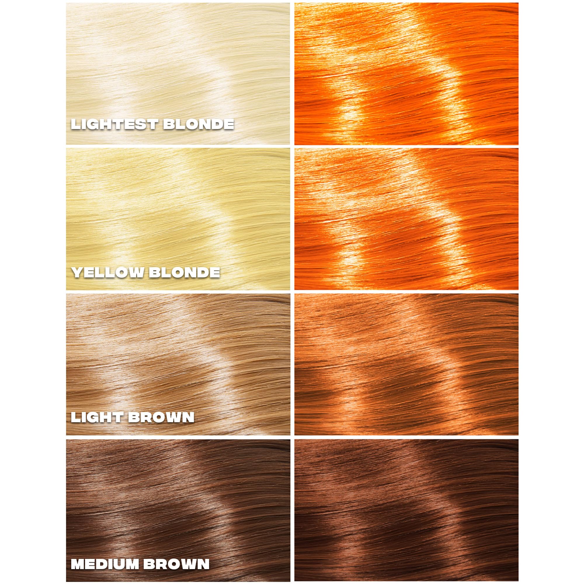Good Dye Young rayures néon orange – couleur lumineuse et éclatante.