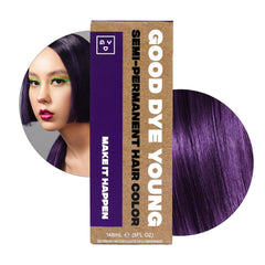 Good Dye Young teinture cheveux aubergine-violette pour une couleur vive et durable.