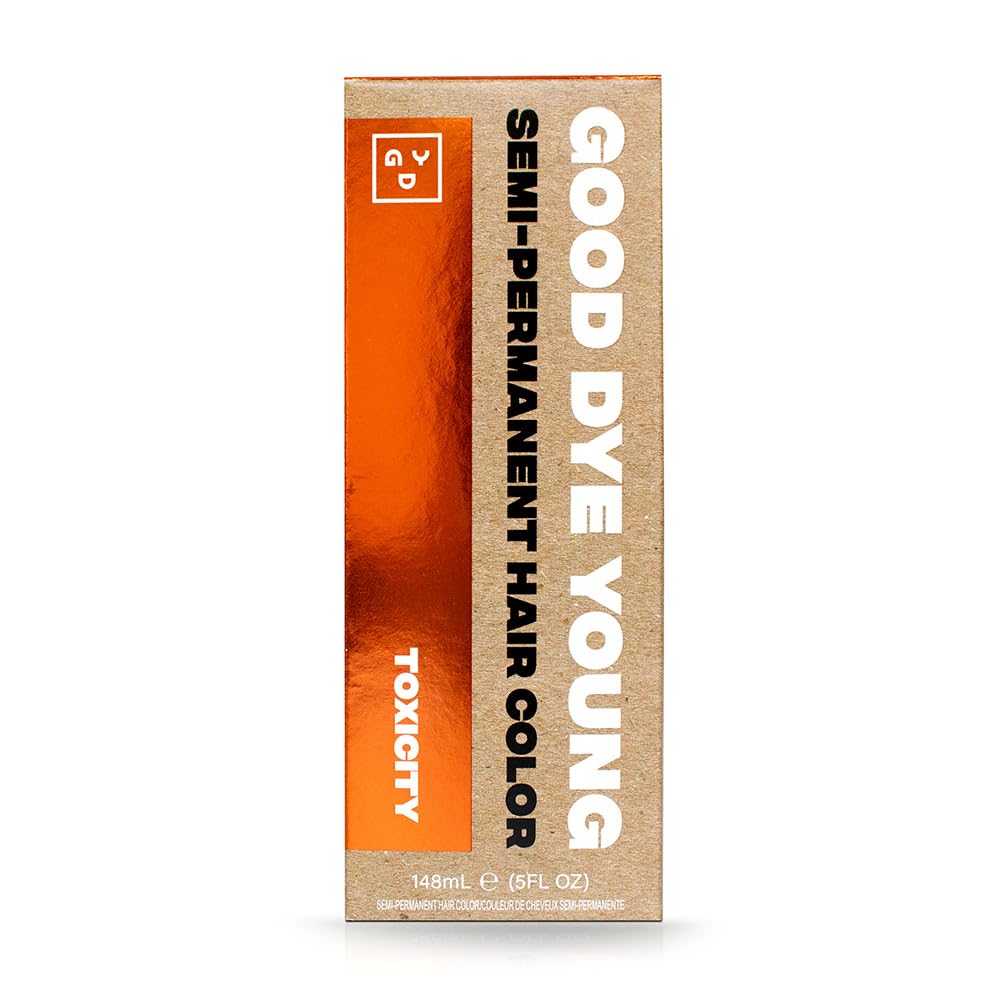 Good Dye Young teinture cuivre-orange pour cheveux, couleur durable et soin hydratant
