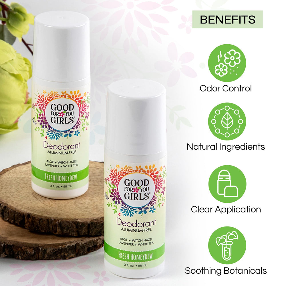 Good For You Girls roll-on invisible, sans traces sur peau et vêtements.
