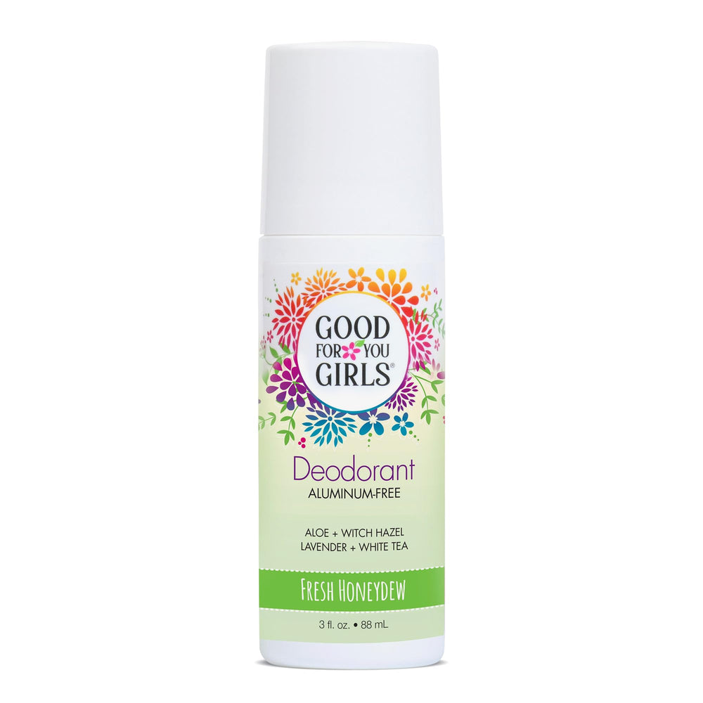 Good For You Girls déodorant roll-on translucide au miel de melon pour une fraîcheur discrète.