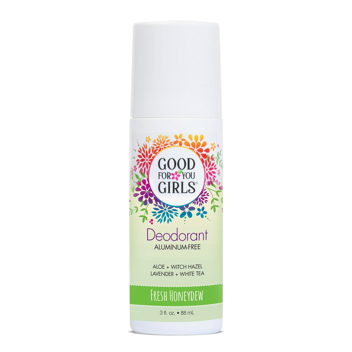 Good For You Girls déodorant roll-on translucide au miel de melon pour une fraîcheur discrète.