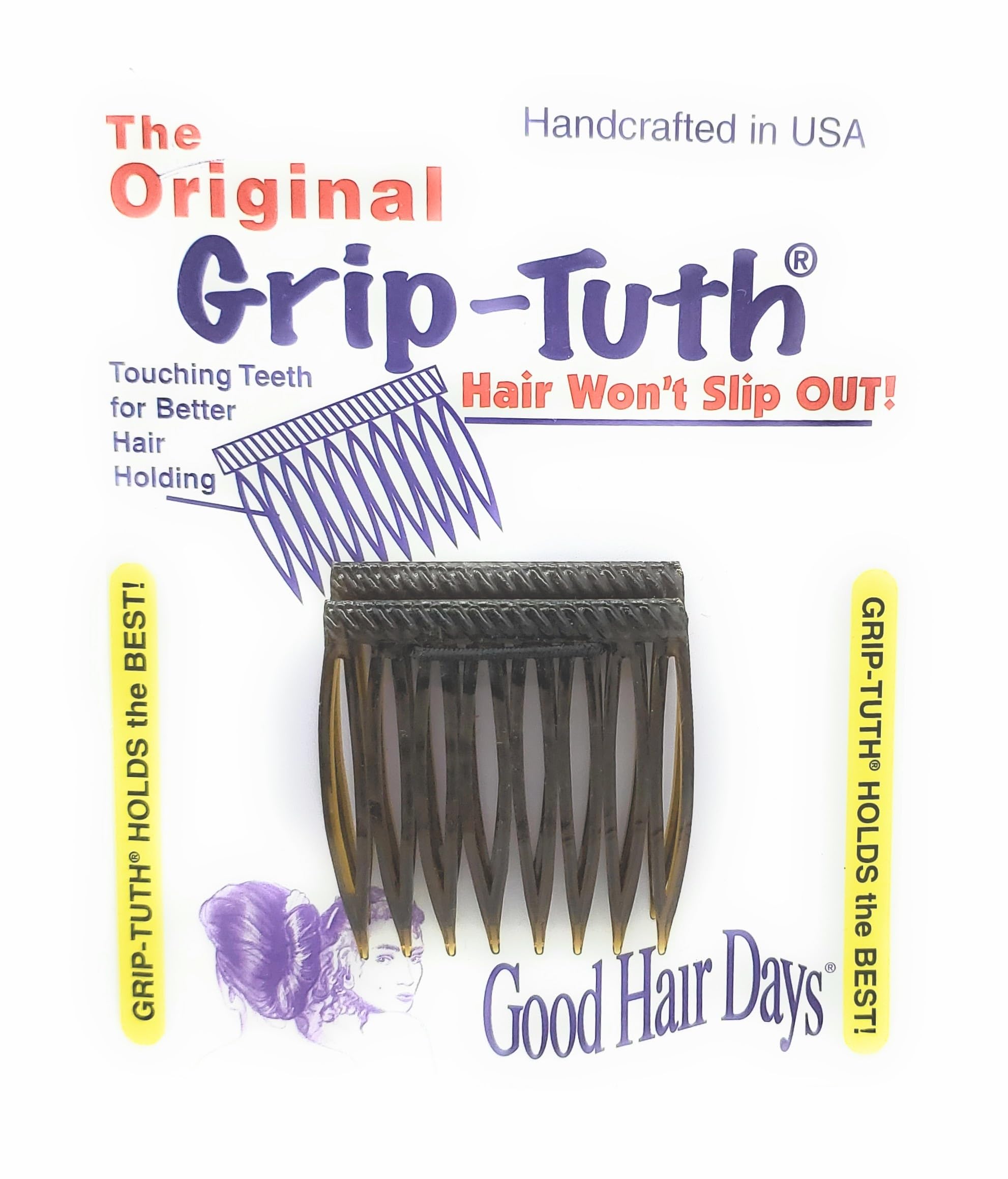 Good Hair Days Grip-Tuth peignes paire: accessoire élégant pour vos styles.
