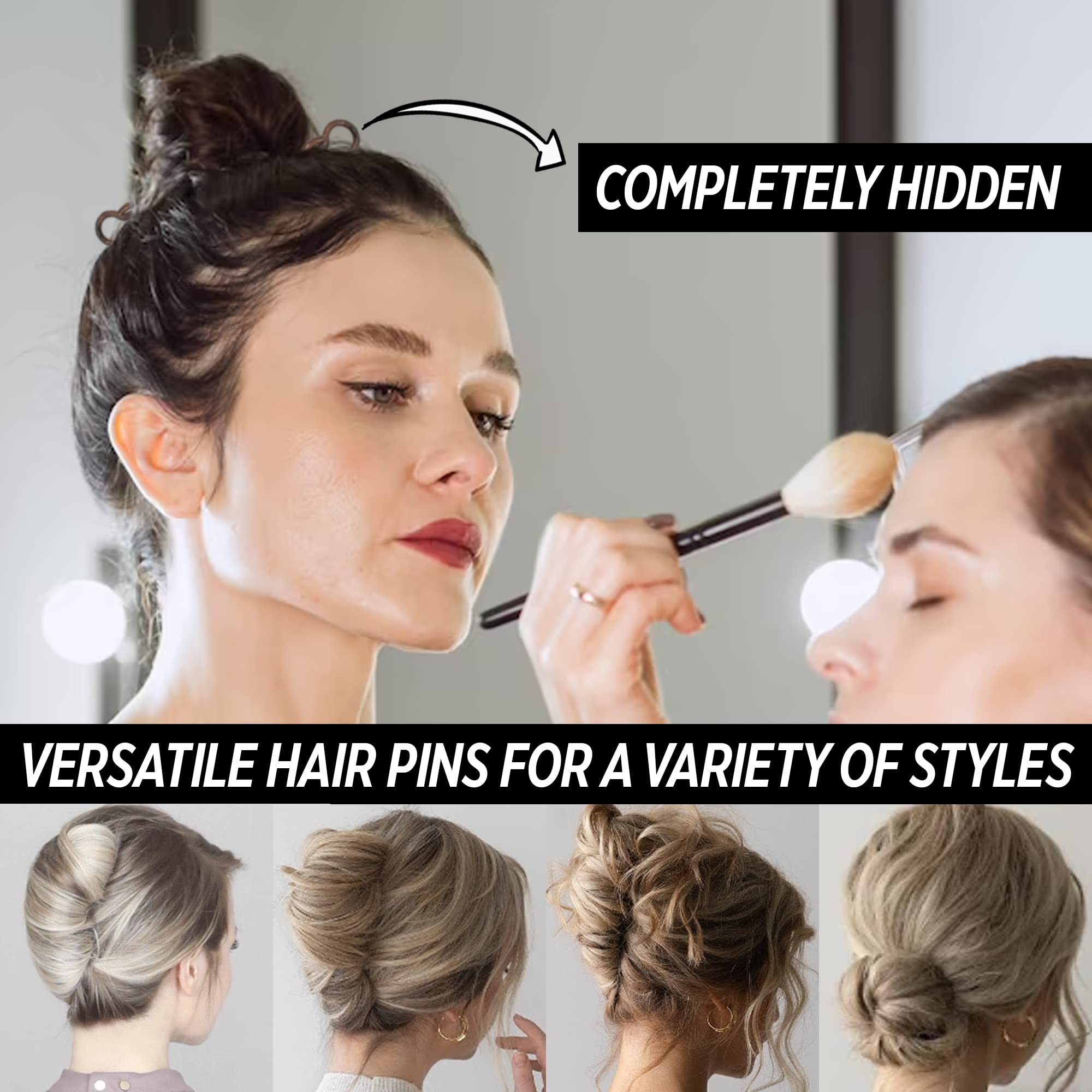 Good Hair Days pinces cristal, outil léger pour sécuriser une demi-queue élégante