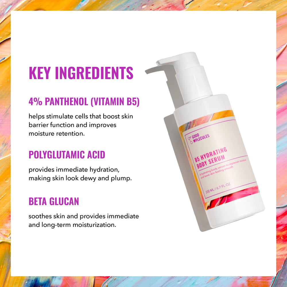 Good Molecules B5 Sérum Corps Absorption Rapide – peau douce sans fini gras