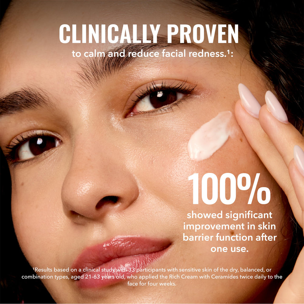 Good Molecules Crème riche céramides – application matin pour peau douce.