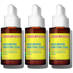Good Molecules Discoloration Correcting Serum, bouteille 30 ml, absorption rapide pour le visage.