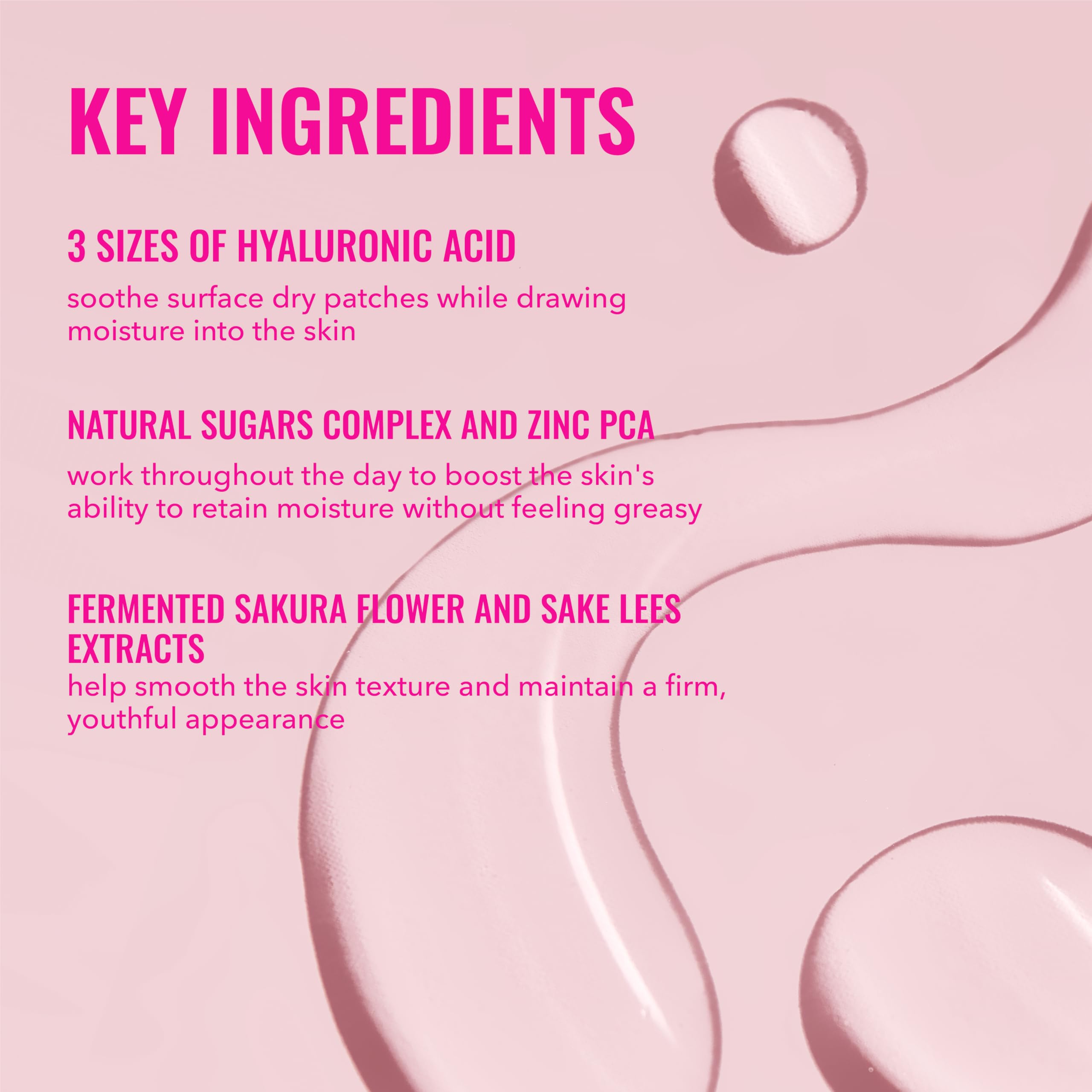 Good Molecules Sakura: extraits fermentés offrant éclat et teint uniforme.