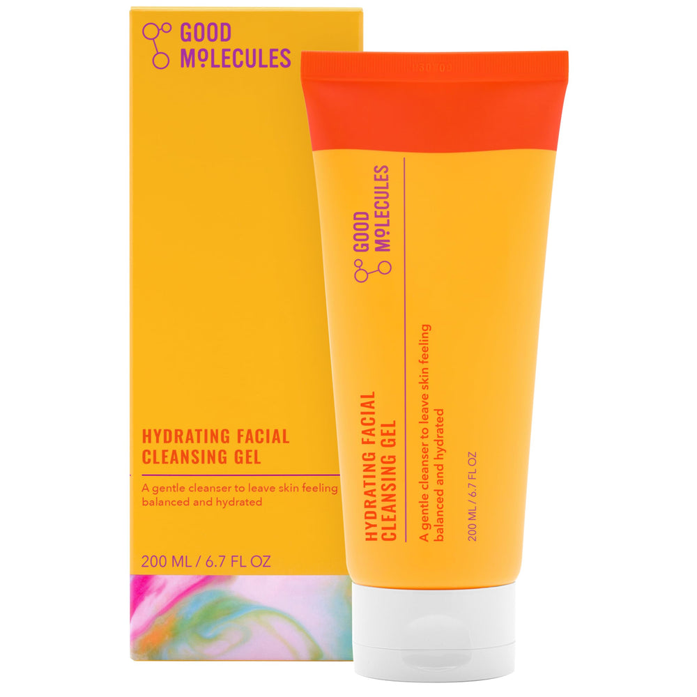 Gel Nettoyant Hydratant Good Molecules avec eau de rose purifie en douceur.
