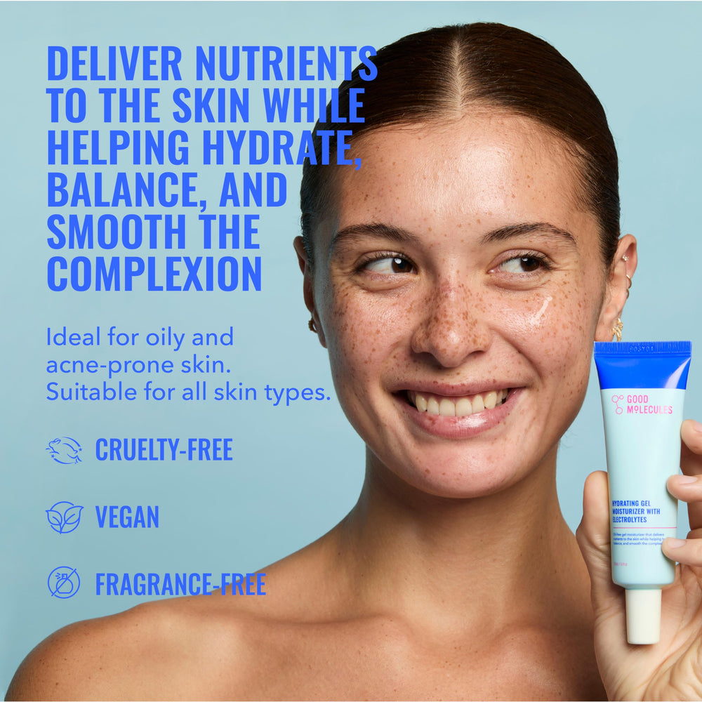 Texture gel-eau du Good Molecules Hydrating Gel Moisturizer, absorption rapide
