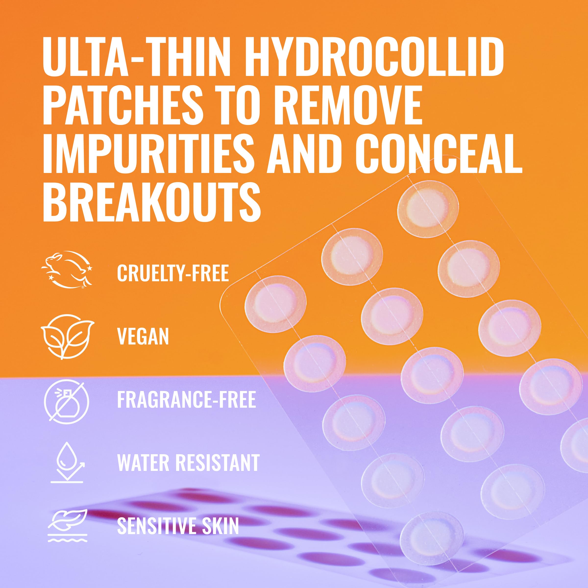 Patch hydrocolloïde Good Molecules absorbe impuretés et réduit les rougeurs.