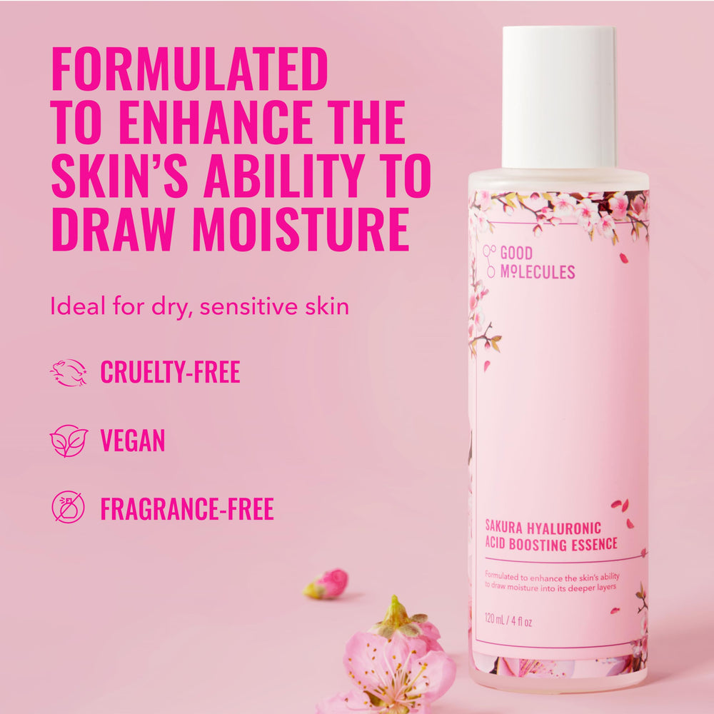 Good Molecules Sakura essence: texture légère qui pénètre rapidement.